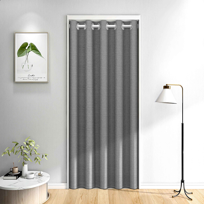 免打孔卧室家用门帘遮光隔热帘帘子隔断帘隔音门帘隔音遮挡帘 天鹅