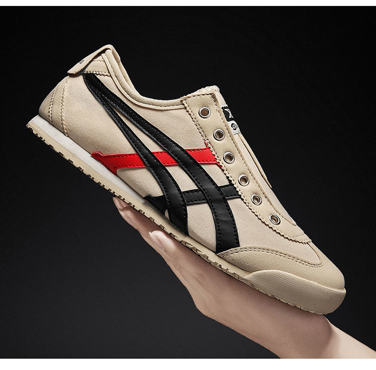 官方老虎鞋tiger官方泰格男鞋6965n夏季帆布鞋男士运动休闲老虎鞋