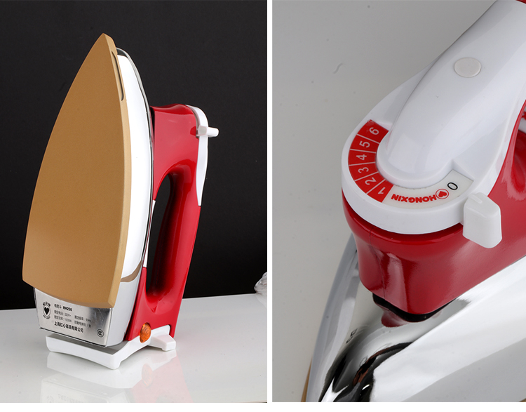2022新款老式电熨斗无蒸汽上海红心老式熨斗熨斗500w700w烫斗贴木皮