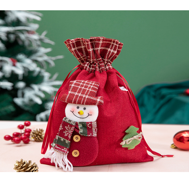 圣诞节礼物袋平安夜苹果袋礼品袋福袋平安果包装礼盒手提糖果袋子