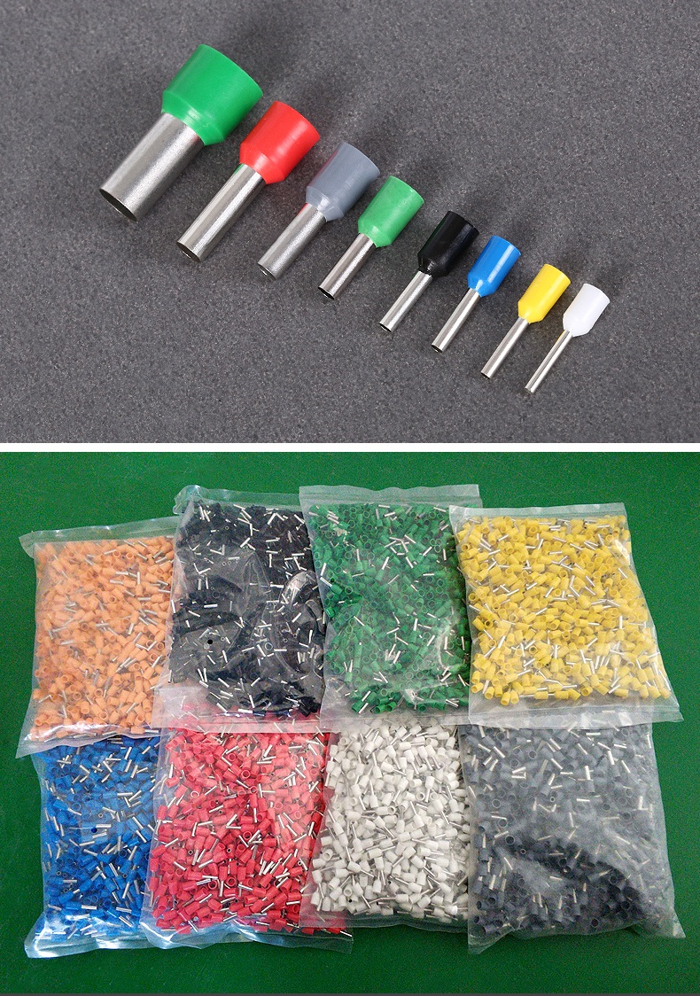 管型端子欧式针形端子ve0508冷压接线端子铜端子e1008e1508e2508 e