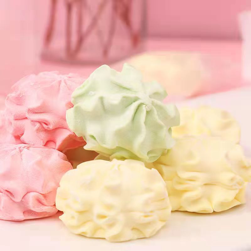 曲奇形夹心棉花糖爆浆软糖网红儿童零食婚庆喜糖果散装休闲食品 香橙