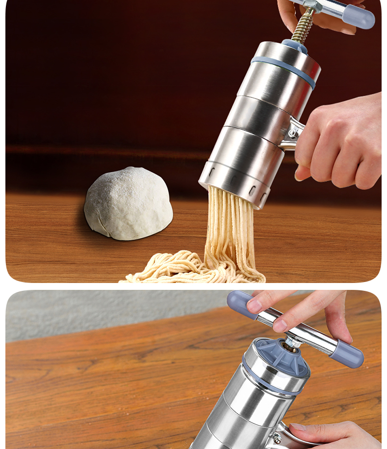 面条机 压面机家用手动饸烙面机小型做面条的机器手摇挤面条神器 压面