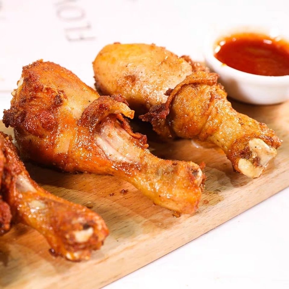 鸡腿油炸烧烤微波炉藤椒琵琶腿10个一包半成品食材1kg藤椒大鸡腿一包