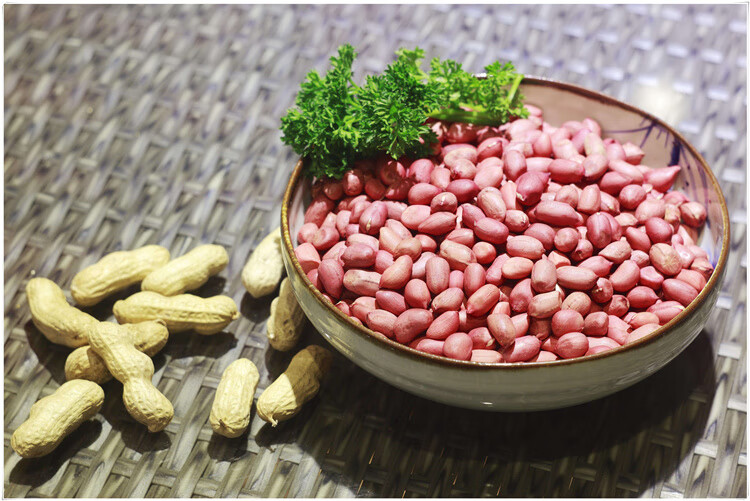 2021新货东北红皮花生米吉林红衣花生豆新鲜花生仁四粒红5斤2件