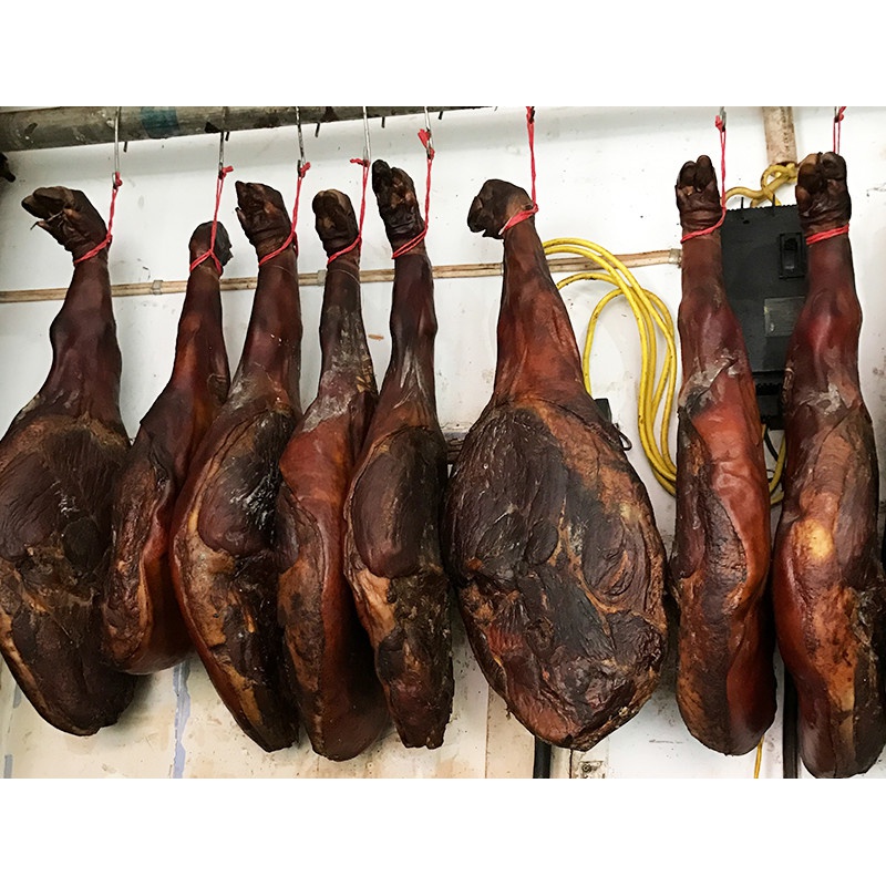 烟熏腊火腿整只恩施四川云南农家烟熏腊猪腿肉胜整腿10斤 烟熏腊火腿9