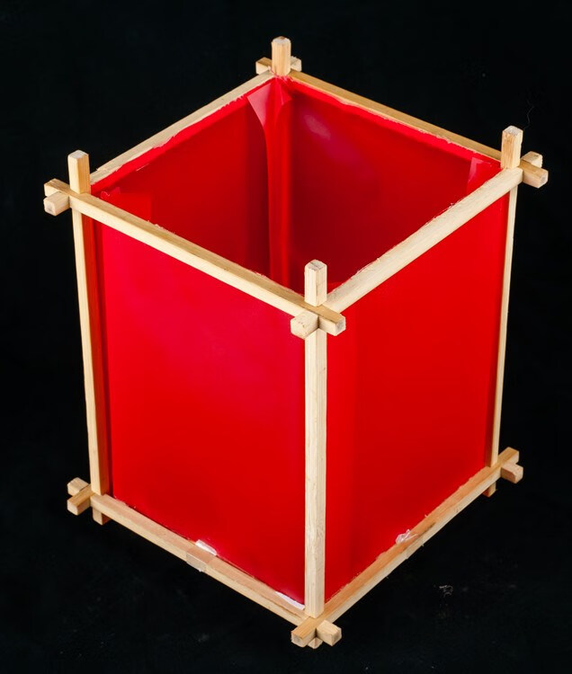 简单手工灯笼做灯笼材料幼儿园diy硬纸板扎古风透光纸手工过年手提