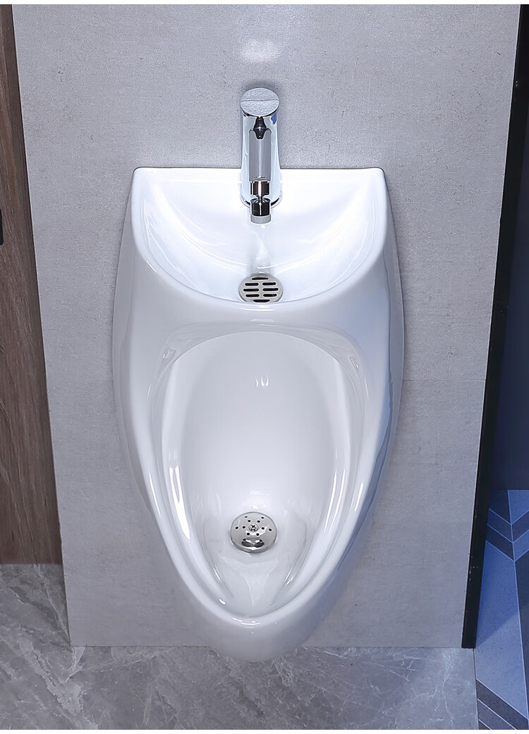 希谜meiye带洗手盆感应小便器带龙头节能小便池家用男士生挂墙式便斗