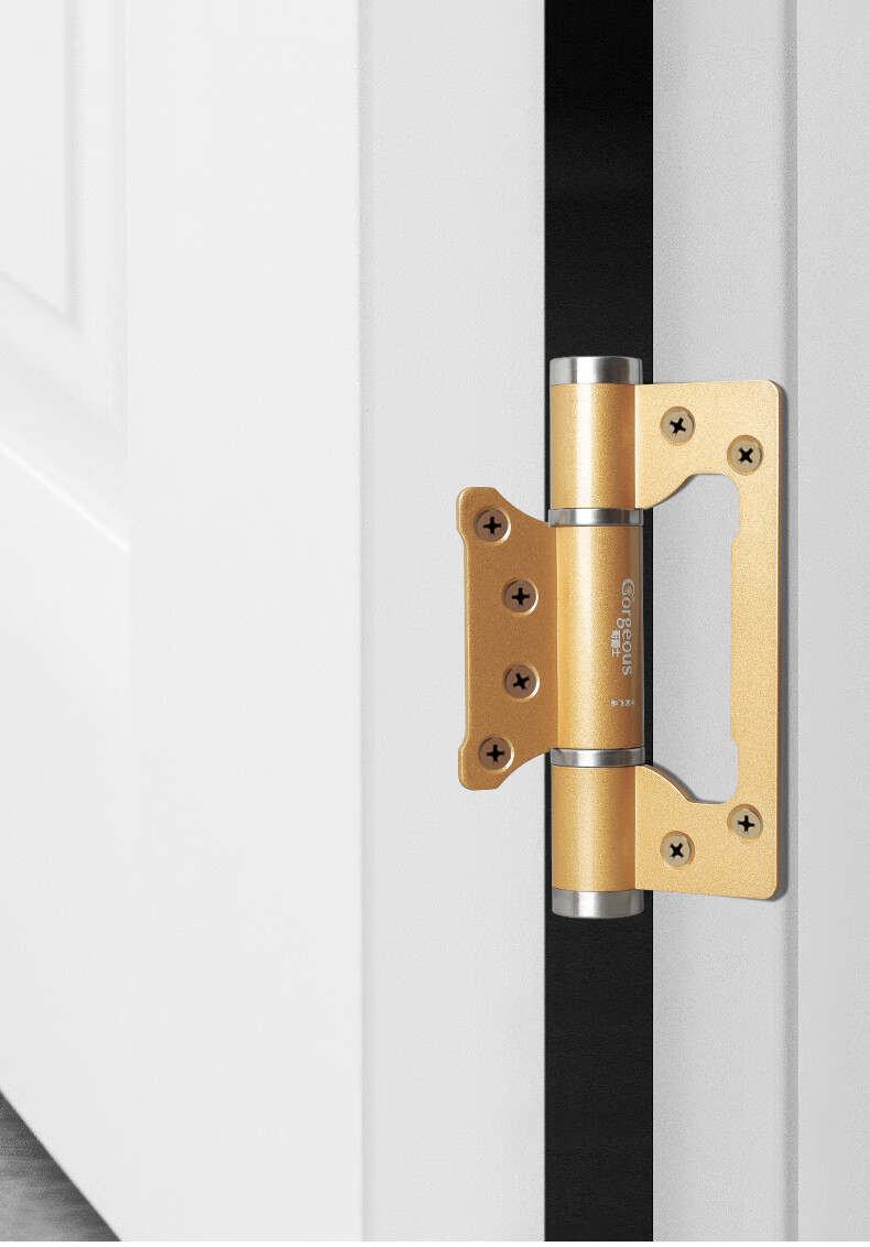 【京选优品】子母荷叶隐形门隐形门合页多功能闭门器自动关门液压缓冲