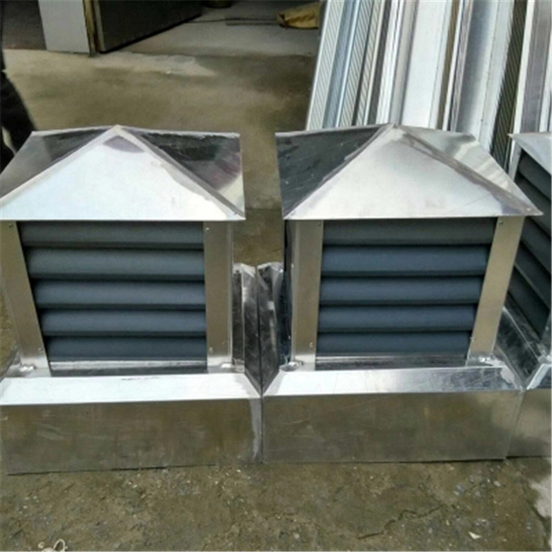 别墅铝合金铝合金别墅屋顶烟囱帽方形排烟通气帽防雨百叶帽n7长250宽