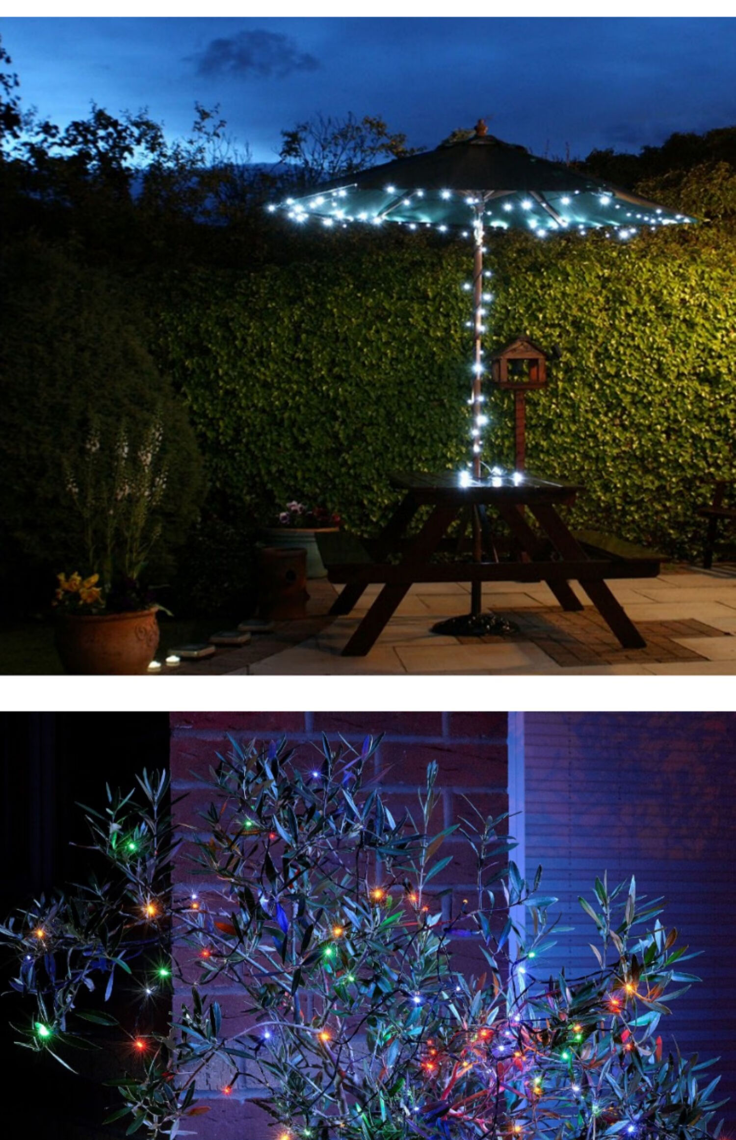 挂在树上的彩灯室外树上挂饰太阳能灯串户外led彩灯闪灯串灯家用庭院