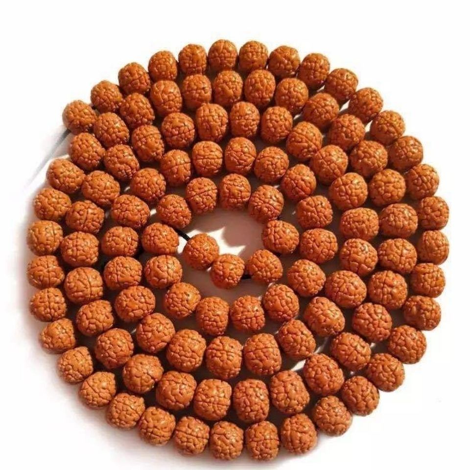 龙鳞纹小金刚菩提子108颗手链挂链五瓣金刚菩提手串佛珠藏式男女 生日