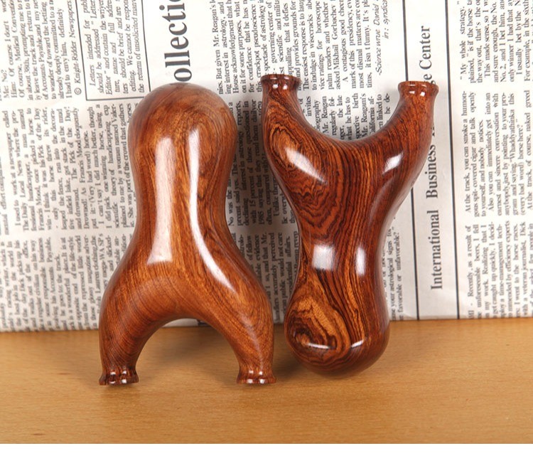 弹弓胖飞虎沙漠铁实木原木头质手工制作户外扁皮高精准叉子胖飞虎裸弓