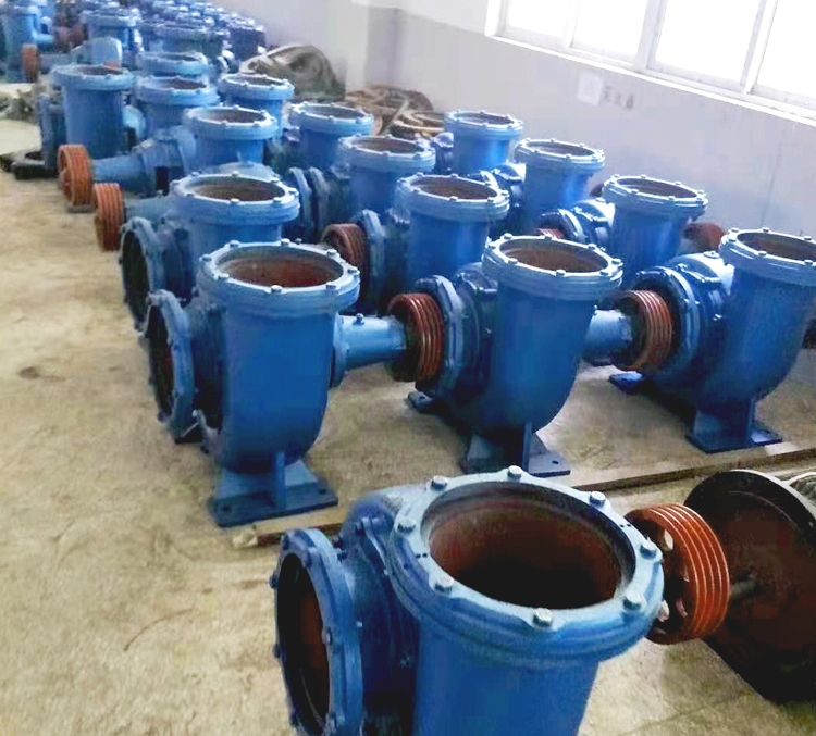 定制12寸混流泵大流量柴油机抽水泵大型农用灌溉浇地蜗壳泵8寸排涝泵