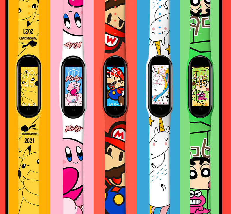 印花eva初号机【收藏贴膜】 小米手环3/4表带【nfc版通用】【图片