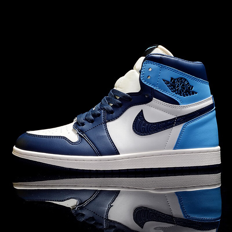 aj男鞋官网彩色拼接aj1女鞋高帮板鞋透气夏款休闲爱欧文 aj高帮