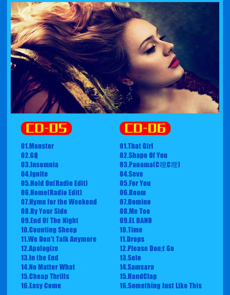 2022欧美流行音乐经典英文歌曲车载cd碟片汽车光盘黑胶无损音质