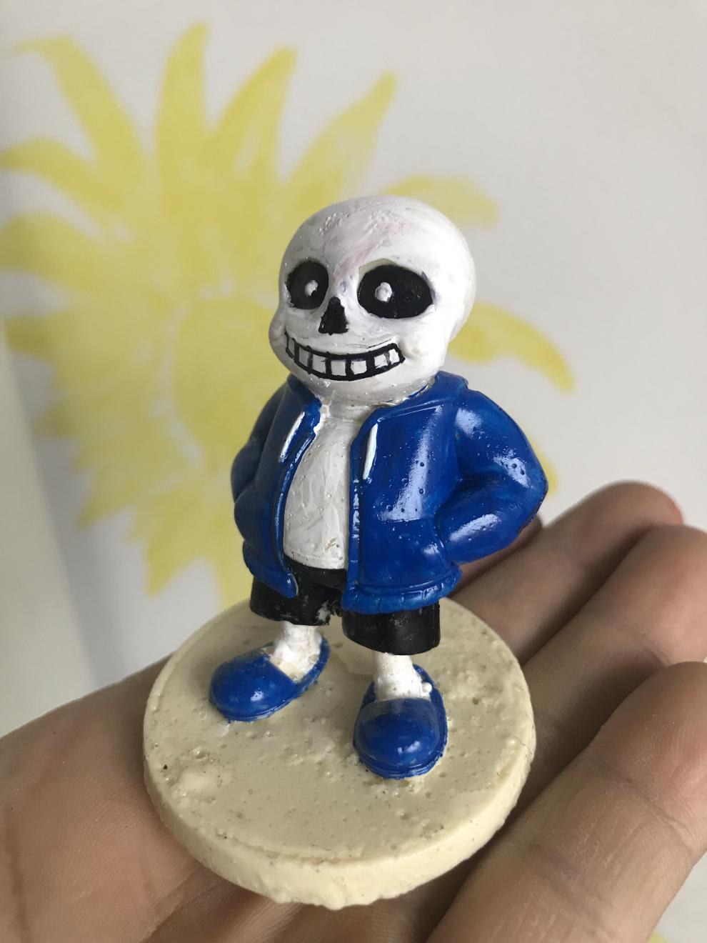 同款传说之下生日sans玩偶模型儿童玩具传说之下七彩发光挂件图10手办