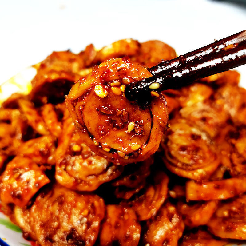 陕西特产麻辣面筋圈手工辣条烤面筋休闲零食小吃美食大面筋 2麻辣3五