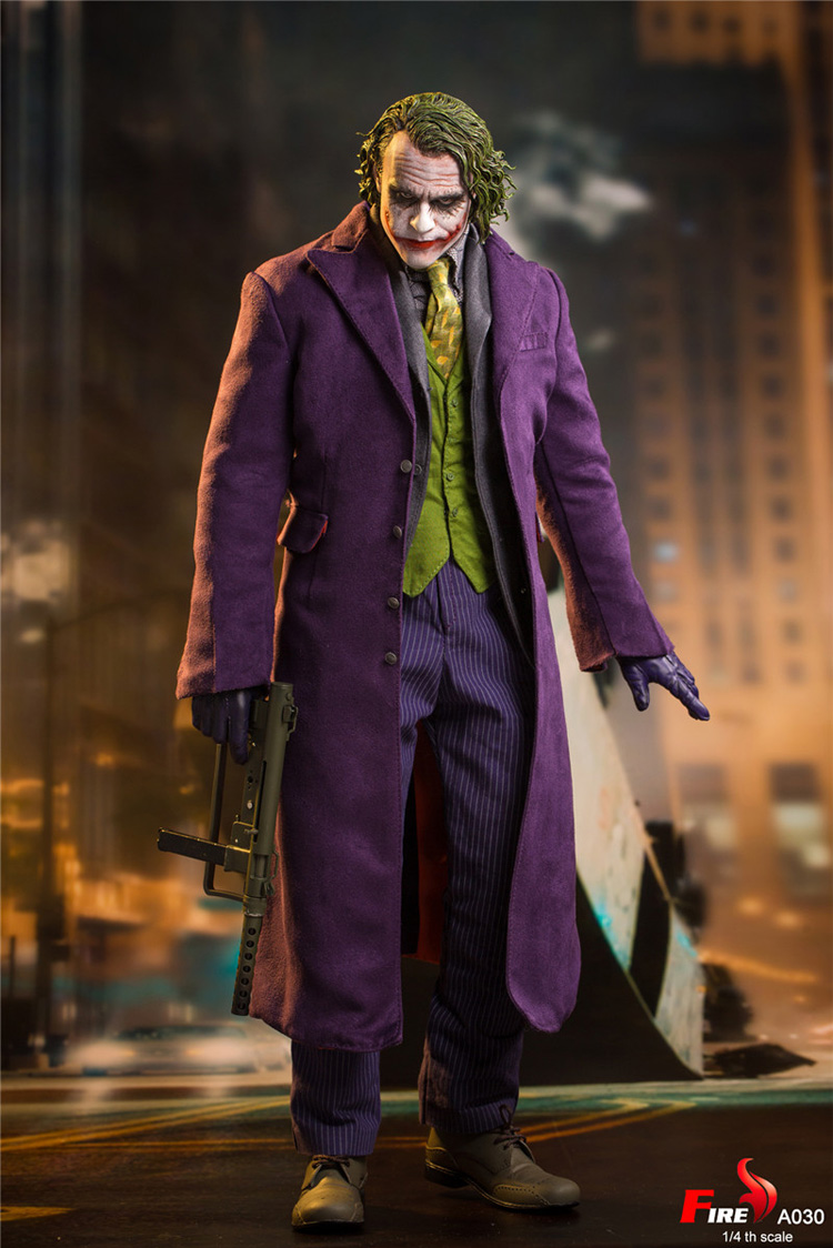 杰昆小丑手办 蝙蝠侠黑暗骑士小丑手办1/4希斯莱杰joker 关节可动人偶