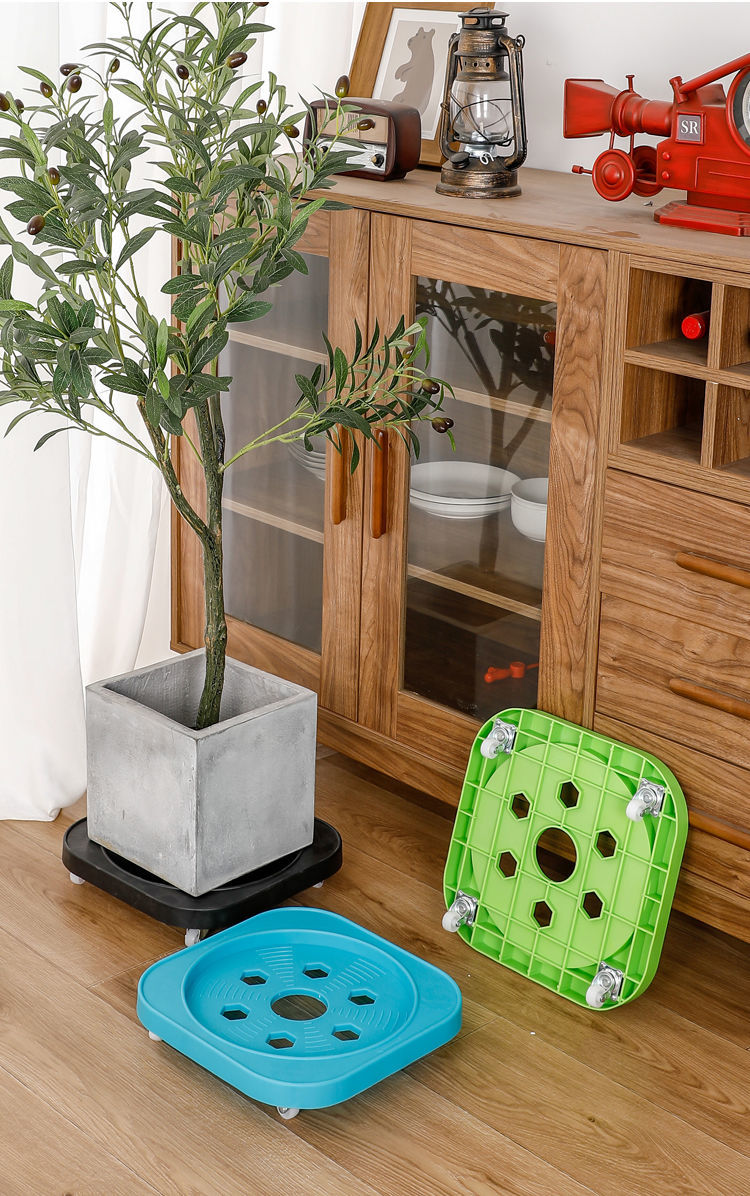 庆国庆厨房煤气瓶底座带轮多功能煤气罐移动托架花瓶水桶置物支架托盘