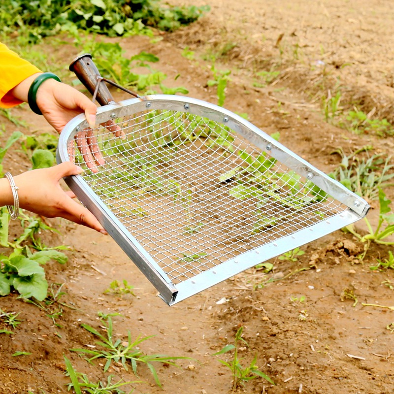 筛土神器园艺种花筛子不锈钢304过滤铁丝网农用筛沙子花生工具 钢筛1.