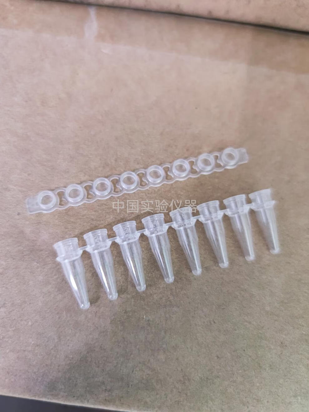 帝恩八连管02ml01ml八联管排平盖八连pcr管8连管02mlpcr管透明