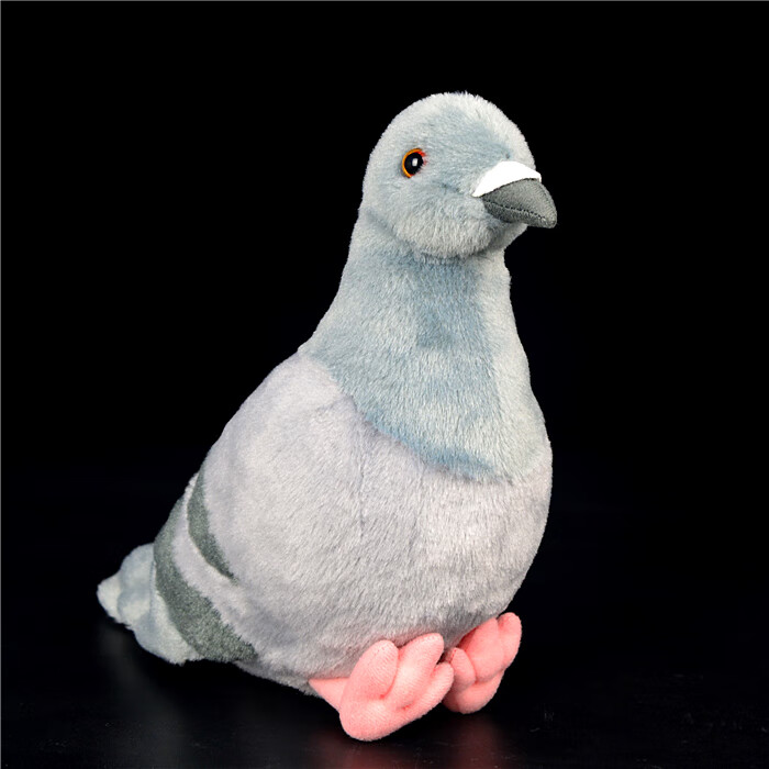 可爱白鸽子 仿真玩偶 超萌鸽子公仔 小信鸽毛绒玩具礼品礼物 白鸽子