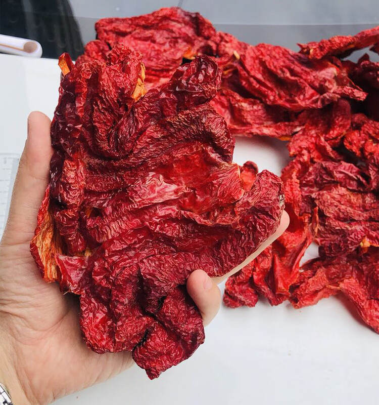 新疆西尔丹辣椒干辣皮子雪莲辣椒丝原料厚肉四平头辣皮子拌面炒菜