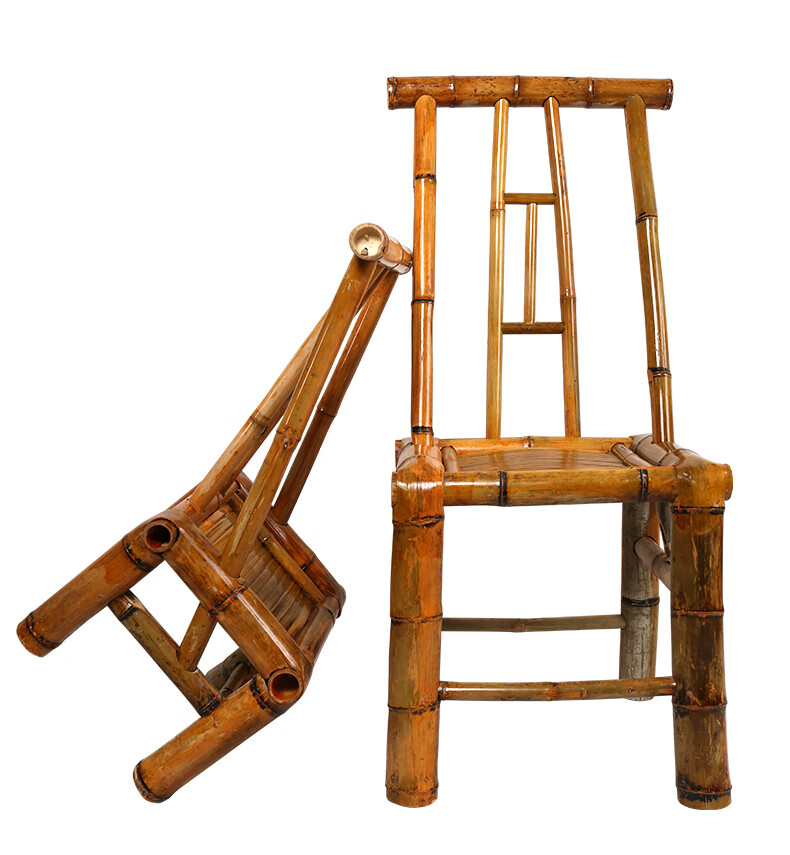 星海纳传统手工靠背椅明清中式摄影坐椅家用休闲复古天然花园竹椅靠背