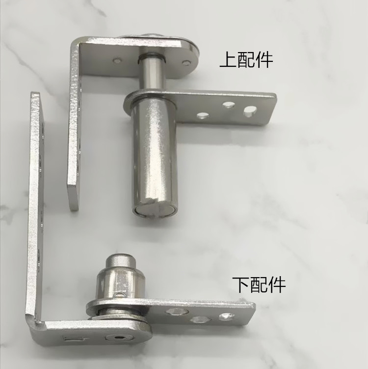 卫生间隐形门天地轴铰链内外开自由双开门合页双向牛仔门闭门器管式