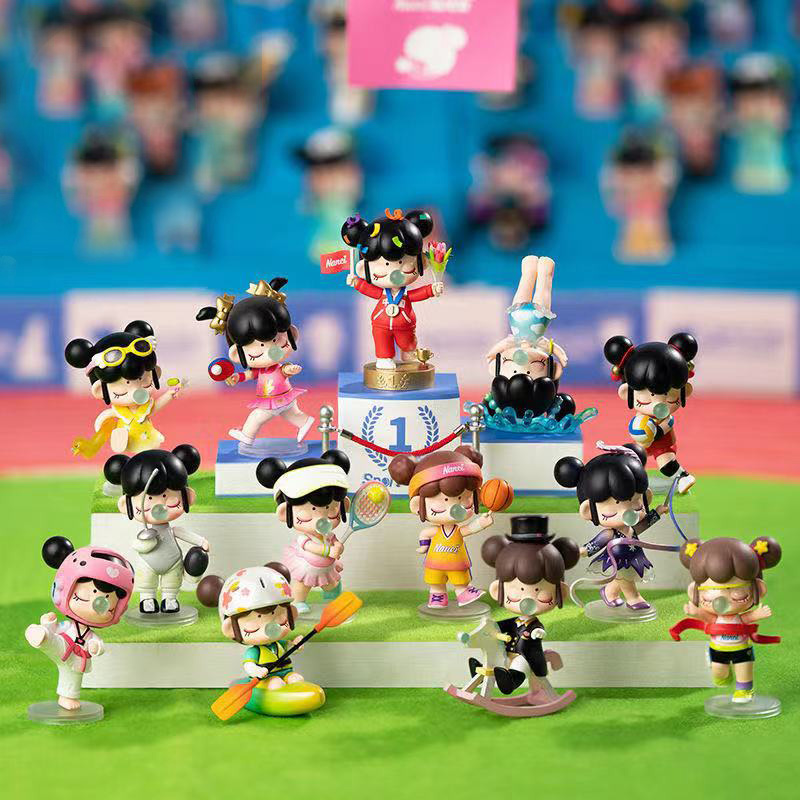 杀】奥运季第六代运动会系列手办潮玩盲盒女孩儿童礼物若来nanci跳水1