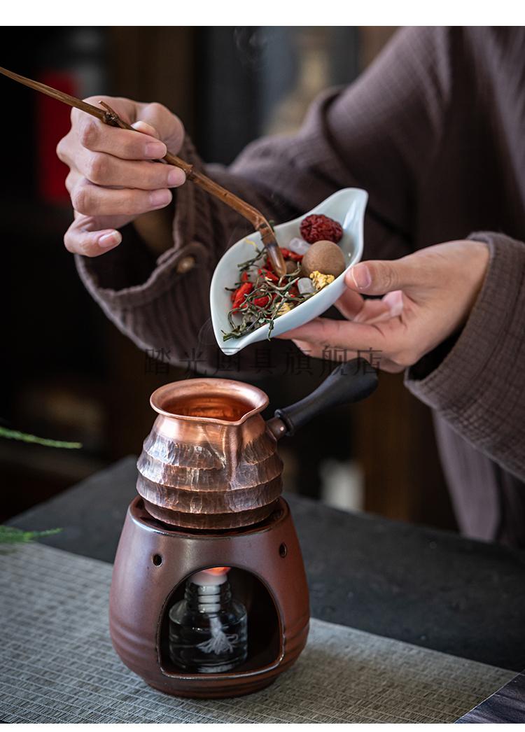 甘肃罐罐茶具沏茶壶罐罐茶煮茶器罐罐茶煮茶器套装小茶炉铜紫铜西北