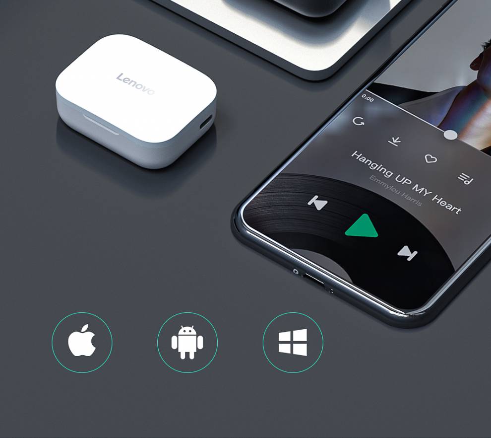 萨米格联想(lenovo)h15无线蓝牙耳机运动跑步长续航高音质适用于苹果