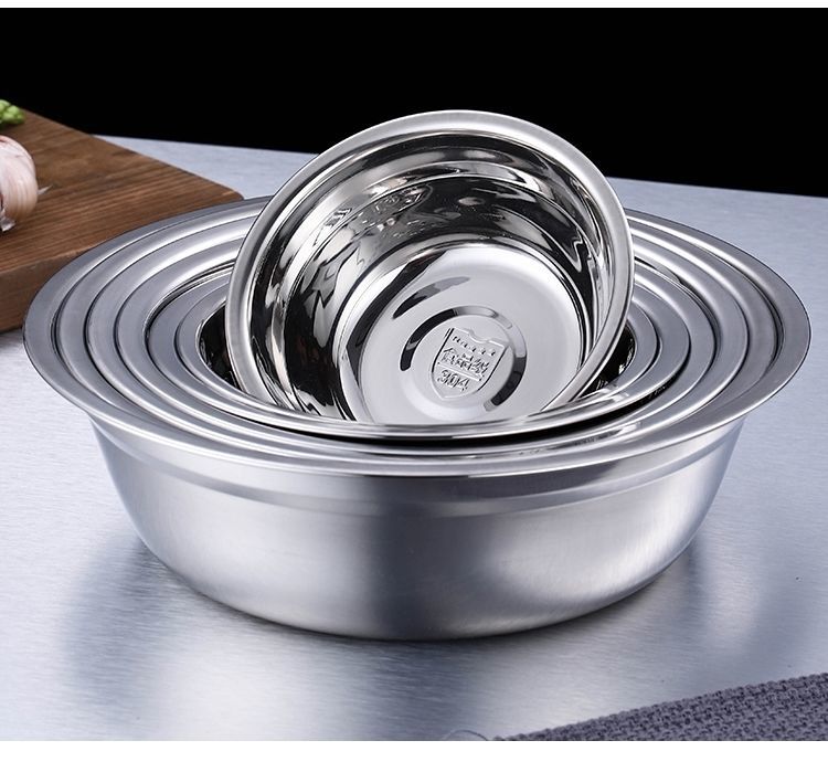 304不锈钢汤盆汤碗家用调料盆面碗装菜盆多用盆小盆食堂饭碗泡面304特