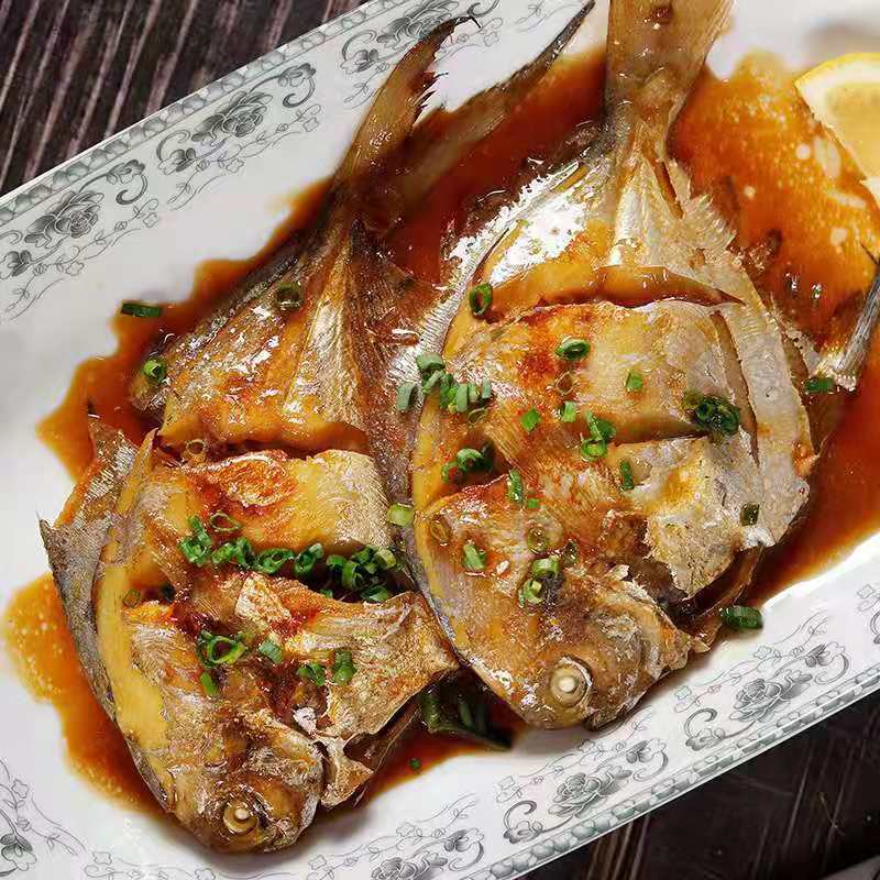 银鲳鱼东海舟山银鲳鱼大号鲳鱼新鲜鲜活速冻鲳鱼生鲜6斤装银鲳鱼68条