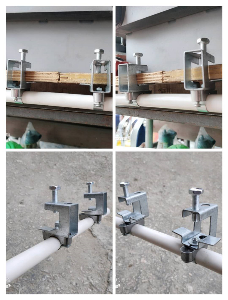 定制钢结构固定管卡夹子kbg电线管固定吊卡工字钢卡钢梁夹夹镀锌管箍