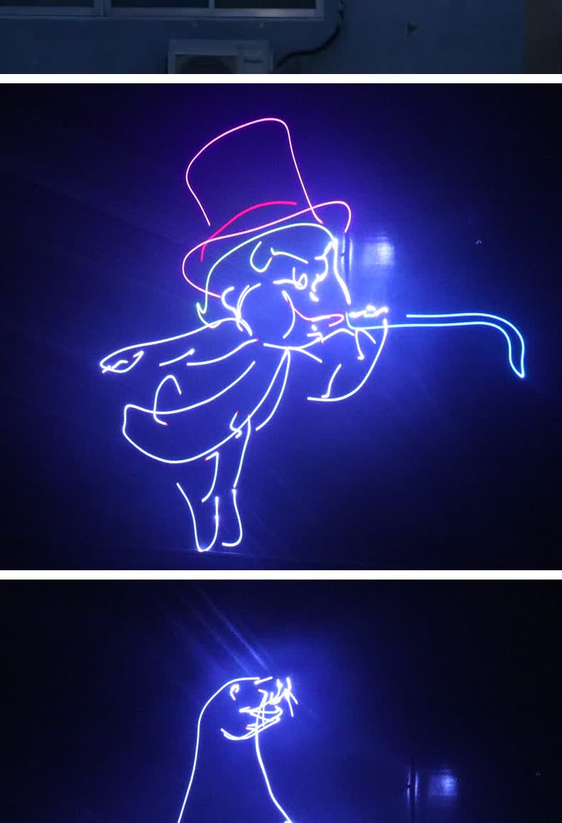 户外水大功率星空萤火虫激光灯投射灯满天星图案投影灯室外景区公园