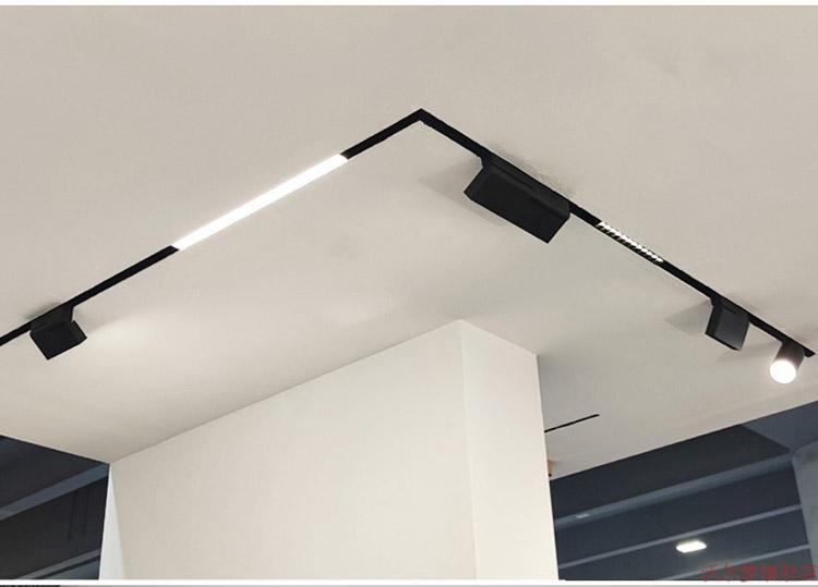 led无边框泛光灯客厅无主灯别墅cob白色线条灯磁性射灯街米得益绿色