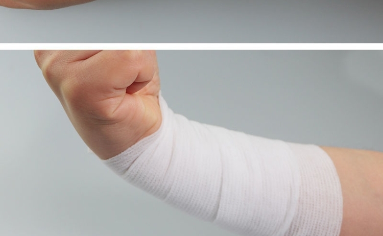 适用于医用运动脚踝透气自粘性优力抒舒弹力绷带u医用弹力绷带肤色5卷