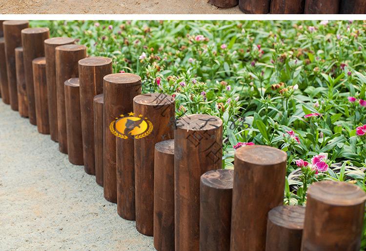 防腐木栅栏花园围栏花圃户外庭院篱笆室外护栏室内阳台装饰小木桩6cm