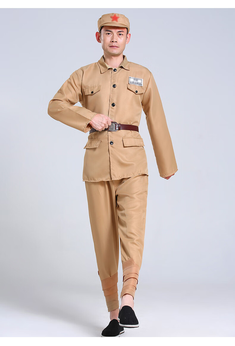49式抗美援朝志愿军民演出服50式抗战老式红军衣服志愿军衣表演服装