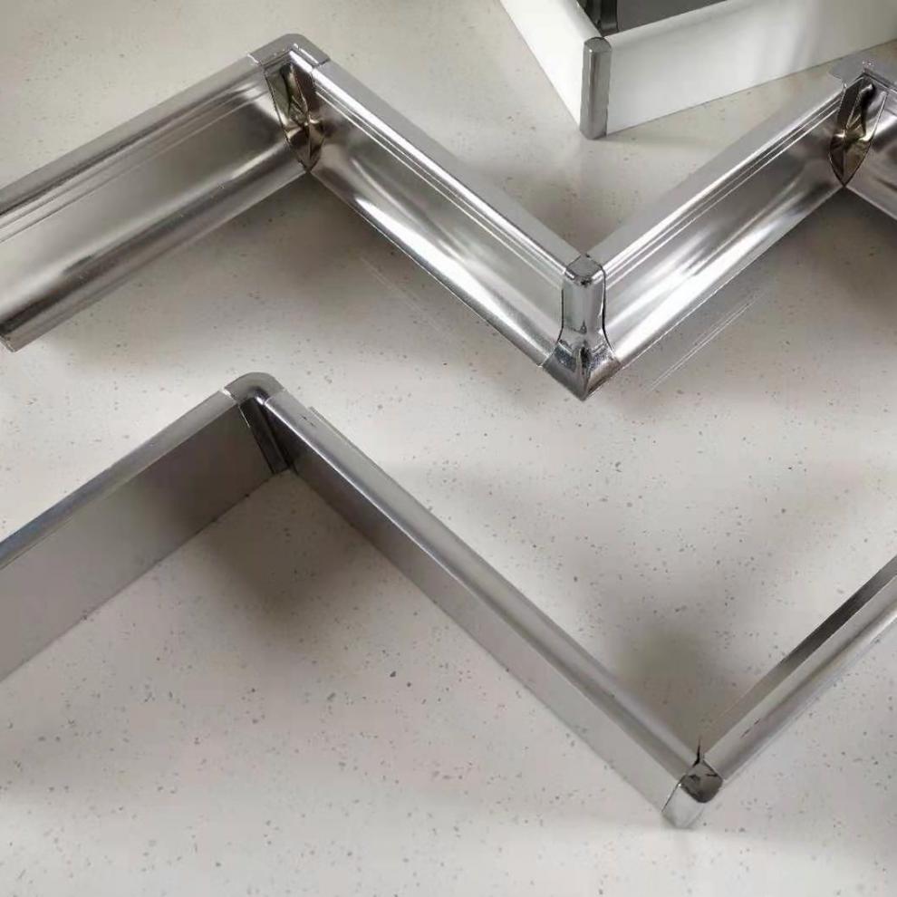 瓷砖橱柜铝合金型材瓷砖橱柜铝合金上挂下挂瓷砖封边条瓷砖扣条罗马边