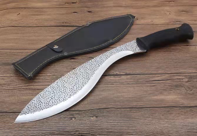 尼泊尔军弯刀锻打一体子刀刃加长刃大号廓尔喀弯刃刃