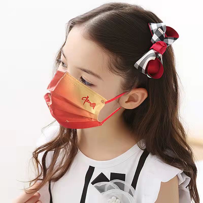 帽忆橱中国红口罩运动口罩中国加油我爱你口罩国潮红口罩2021网红运动