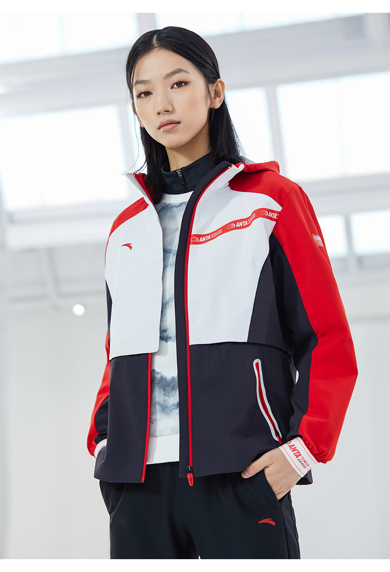 谷爱凌同款安踏运动外套女2022春季新款石墨烯防泼水外套女装运动服