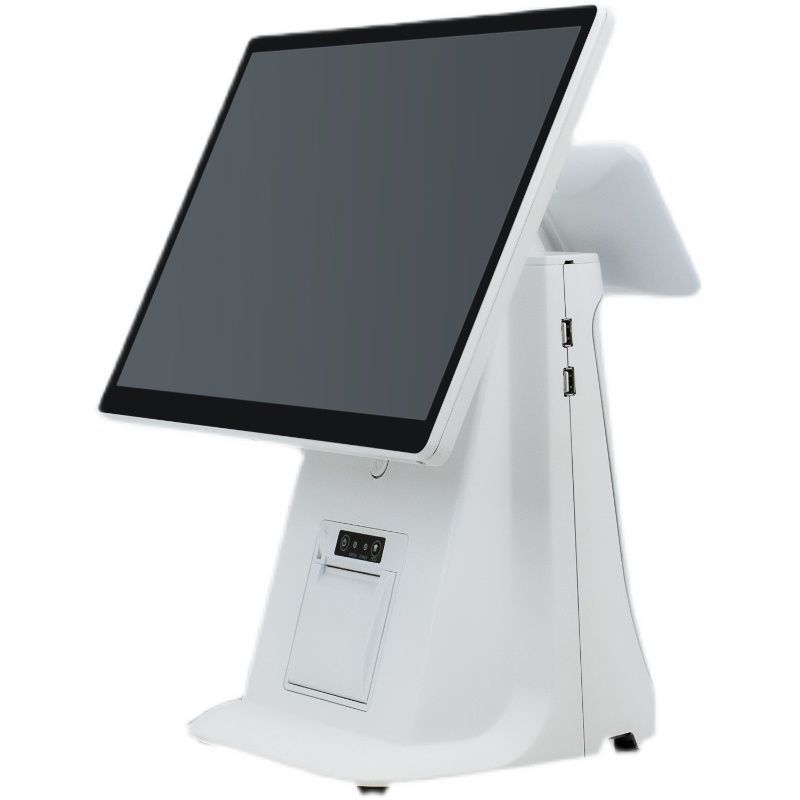 单屏收银软件管理一体收款机奶茶餐饮超市点餐机点单机点菜机 双屏