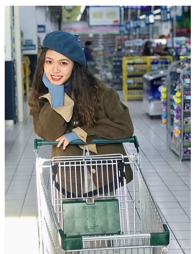 光格经典石原里美羊毛橙色贝雷帽女英伦大头围黑色画家帽秋冬季帽子