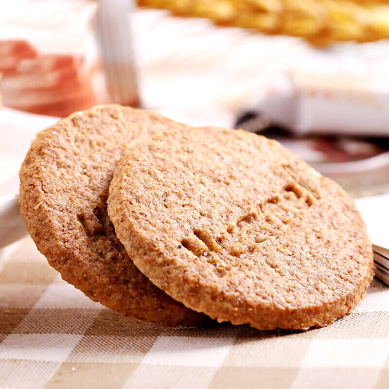 华美每日粗粮饼干15g原味芝麻蔬菜味早餐办公室休闲零食原味含糖1050g