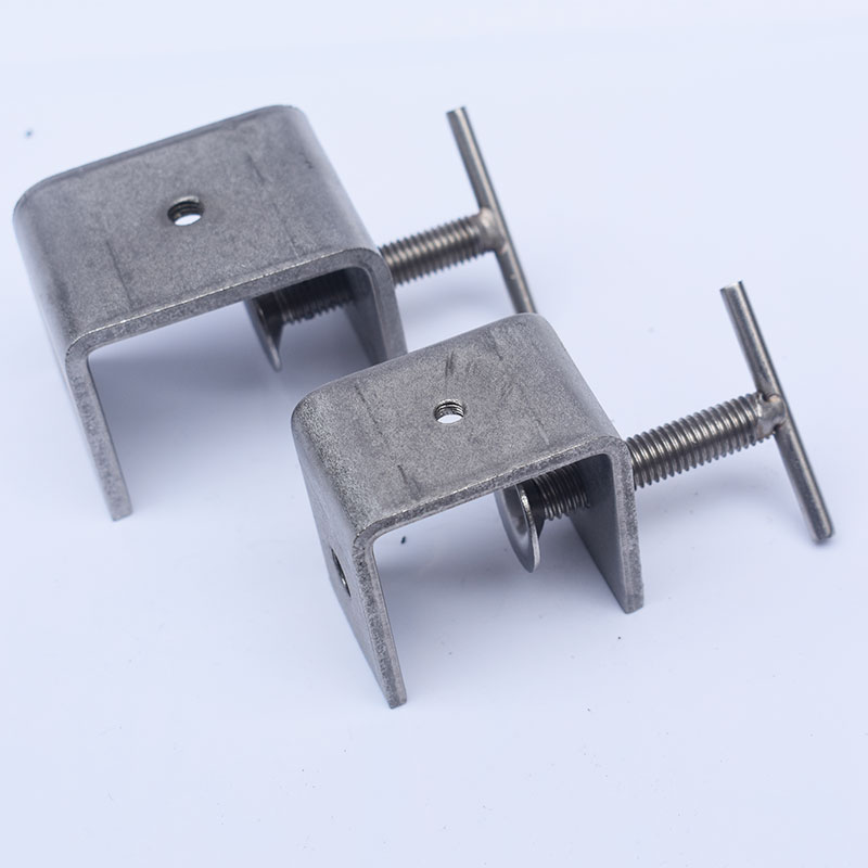 不锈钢304手拧老虎夹卡夹钢梁夹子钢管方形夹c型夹u型夹一字卡子手拧